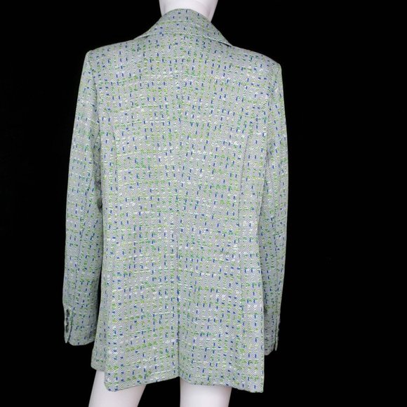 CAbi Presentation Blazer Tweed Jacquard #6251 Career Single Button Women's XL - Picture 5 of 7
